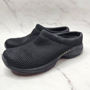 Merrell Black Slip-On Clogs Encore Breeze Mesh Walking Hiking Women's 6.5